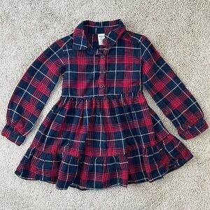 OshKosh B'gosh flannel plaid dress, 3T